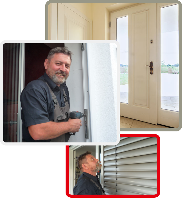 Wir reparieren Fenster, Türen und Rollläden